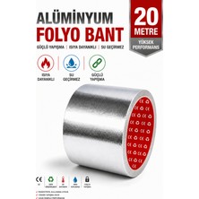Alıç Alüminyum Folyo Bant 20 Metre Isıya Dayanıklı Su Geçirmez Güçlü Yapışkanlı Izolasyon ve Tamir Bandı