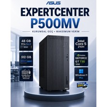 Asus P500MV Intel Core 5 210H 48 GB Ddr5 512 GB SSD Nvidia Geforce Gt 730 Windows 11 Pro Masaüstü Bilgisayar P500MVCORE5GT730RNP21
