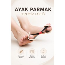 Yenilig Ayak Parmak Egzersiz Lastiği – Baş Parmak Düzeltici, Ayak Parmak Açıcı ve Günlük Kullanım Destek Aparatı
