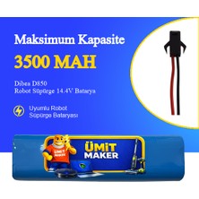 Ümit Maker Dibea D850 Robot Süpürge 3500 Mah Batarya