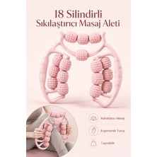 Yenilig 18 Silindirli Sıkılaştırıcı Masaj Aleti – Rahatlatıcı, Ergonomik ve Taşınabilir Vücut Masaj Rulosu Çok Renkli