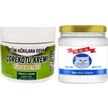 Tiklad Süper Çörek Otu Kremi Orta Boy 100 ml Krem - Snow Kitten Menthol Balm 50 ml