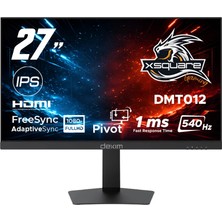 Dexim DMT012 27" 540Hz 1ms Fhd HDMI Dp Hdr Low Blue Light Freesync Fast IPS Pivot Gaming Monitör