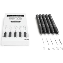 Copic Multılıner Sıyah 5 Lı Set 0,05 / 0,1 / 0,3 / 0,5 / 0,8 mm
