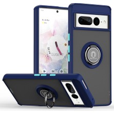 Nanospace Google Pixel 7 Pro ile Uyumlu Montreal Yüzüklü Silikon Kapak Kılıf