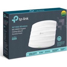 TP-Link Tp-Lınk Omada EAP225 AC1350 Dual Band Wıfı 1xgbıt RJ45 450MBPS/2.4GHZ Tavan Tipi Access Poınt (Poe Adaptörü Dahil)