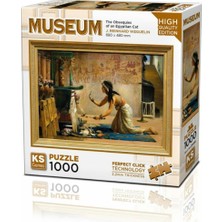 NW NessiWorld 20668 The Obsequies Of An Egyptian Cat 1000 Parça Puzzle -Ks Puzzle