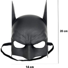 Nessi World Siyah Renk Çocuk Boy Arkadan Lastikli Maske A Kalite  20X14 cm