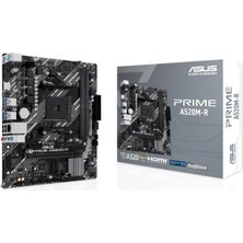 Asus Prıme A520M-R Ddr4 5100MHZ 1xhdmı 1xm.2 Usb2.0 Matx Am4 (Amd Am4 5000/4000 /3000 Serileri Ile Uyumlu)