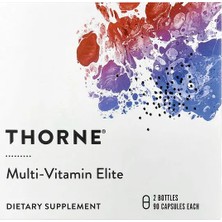 Thorne, Multi-Vitamin Elite, Am ve Pm, 2 Şişe, Her Biri 90 Kapsül