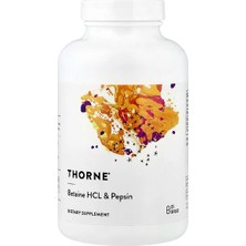Thorne, Betain Hcl ve Pepsin, 225 Kapsül