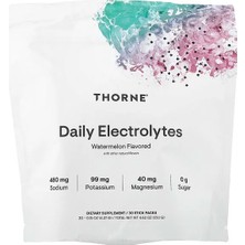 Thorne, Günlük Elektrolitler, Karpuz, 30 Çubuk Paket, Her Biri 0,15 Oz (4,37 G)