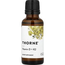 Thorne, D Vitamini + K2, 30 ml
