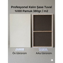 İnci Tuval 120X240 cm Tuval Profesyonel 1.kalite %100 Pamuk 380G/M Ressam Dokulu Astarlı Gergin Kalın Şase