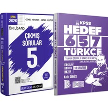 Pegem Akademi Yayıncılık Hedef 657 Türkçe 18 Deneme - 2026 Kpss Ön Lisans Çıkmış Sorular 5 Yıl