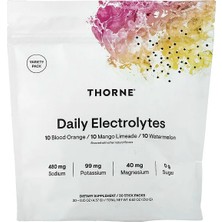 Thorne, Günlük Elektrolitler, Çeşitli Paket, 30 Çubuk Paket, Her Biri 0,15 Oz (4,37 G)