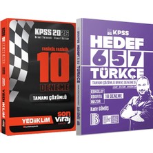 Yediiklim Yayınları Hedef 657 Türkçe 18 Deneme - 2026 Kpss Son Viraj Serisi Çözümlü 10 Fasikül Deneme