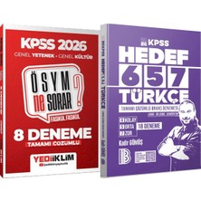 Yediiklim Yayınları Hedef 657 Türkçe 18 Deneme - 2026 Kpss Ösym Ne Sorar Çözümlü Fasikül 8 Deneme