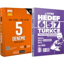 Pegem Akademi Yayıncılık Hedef 657 Türkçe 18 Deneme - Kpss Genel Yetenek Genel Kültür 5 Deneme