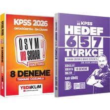 Yediiklim Yayınları Hedef 657 Türkçe 18 Deneme - 2026 Ösym Ne Sorar Ortaöğretim Ön Lisans 8 Deneme