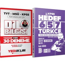 Yediiklim Yayınları Hedef 657 Türkçe 18 Deneme - 2026 Dil Bilgisi Çözümlü 30 Deneme