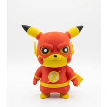 Demirhan3D 🎁⚡ Flash Pikachu Figür 14 cm | Pla Doğa Dostu Dekoratif Koleksiyon Figürü | Anime & Oyun Karakteri Hediye