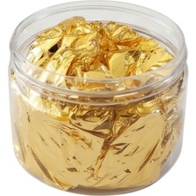 tahtakale toptancı epoksi tasarım ıçin  varak yaprak kırışık kutuda 16x16 cm (8 adet)  gold