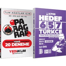 Yediiklim Yayınları Hedef 657 Türkçe 18 Deneme - Paragraf Çözümlü 20 Deneme