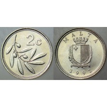 Banknoting Malta 2 Cent 1991 Çil(-)