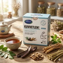 Kuvvetlen Bitki Çayı - Keçiboynuzu Çakşır Çoban Çökerten Ginseng 40 Süzen Poşet 60G
