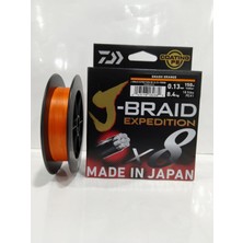 Daiwa Jbraid Expedition 8x Braid 150 mt Smash Orange Ip Misina - 0,13 mm
