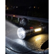 Epilons Uzun Menzilli Işıldak Şarjlı 9 LED 4 Kademeli Aydınlatma