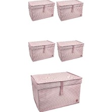 Epilons Düzenleyici Kutu Organizer Cırtlı Saklama Hurç Maxi Boy 30CM x 40CM x 50CM (5 Adet)