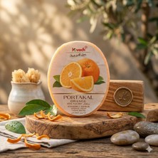 Kademgiller Portakallı Doğal Kabak Lifli Süngerli Sabun - Peeling Etkili Cilt Bakım Sabunu