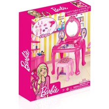 NW NessiWorld 1609 Barbie Ayaklı Makyaj Masası ve Sandalye Seti - Dolu