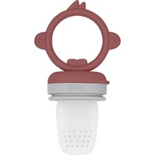 Nessi World Silikon Püre Meyve Sebze Emziği Velvet Rose / Powder Grey