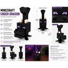 Saf Hobi Minecraft Ender Dragon Çok Renkli 3D Baskı Masaüstü Figürü