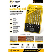 Dynamic Tech Profesyonel 7 Parça Elmas Uç Matkap Seti Beton Duvar Seramik Delme Uçları 4-10 mm