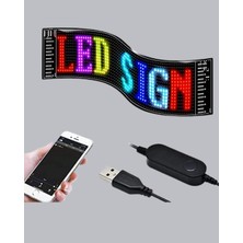 Eco Lounge Rgb LED Panel – Mobil Uyumlu, Yazı ve Gıf Destekli, USB Bağlantılı Dekoratif Ekran