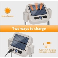 Eco Lounge Katlanabilir Kamp Lambası Çok Işlevli Ultra Güçlü 4 Modlu Aydınlatma