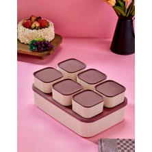 Organix Home 7'li Saklama Kabı Seti Capicino 6X325 ml 1x 5500 ml