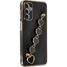 AKM Newface Samsung Galaxy M23 Kılıf Esila Silikon - Siyah