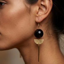 THEIA GemWorks Runis - Oniks Taşlı El Yapımı Küpe