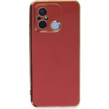 AKM Newface Xiaomi Redmi 12C Kılıf Volet Silikon - Kırmızı