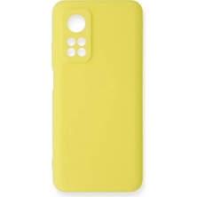 AKM Newface Xiaomi Mi 10T Kılıf Nano Içi Kadife Silikon - Sarı