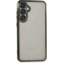 AKM Newface Samsung Galaxy S23 Fe Kılıf Razer Lensli Silikon - Yeşil