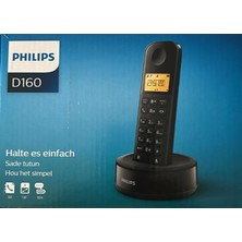 Philips D160 Kablosuz Dect Telsiz Telefon Siyah