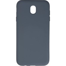 AKM Newface Samsung Galaxy J7 Pro / J730 Kılıf Nano Içi Kadife Silikon - Gri