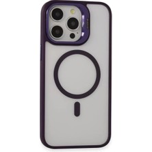 AKM Joko Apple iPhone 14 Pro Kılıf Roblox Lens Magsafe Standlı Kapak - Derin Mor