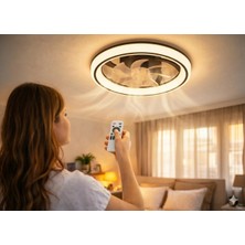 Eco Lounge Cata Ct 3010 Meltem 25W Ledli Tavan Vantilatörü Kumandalı 3 Renk